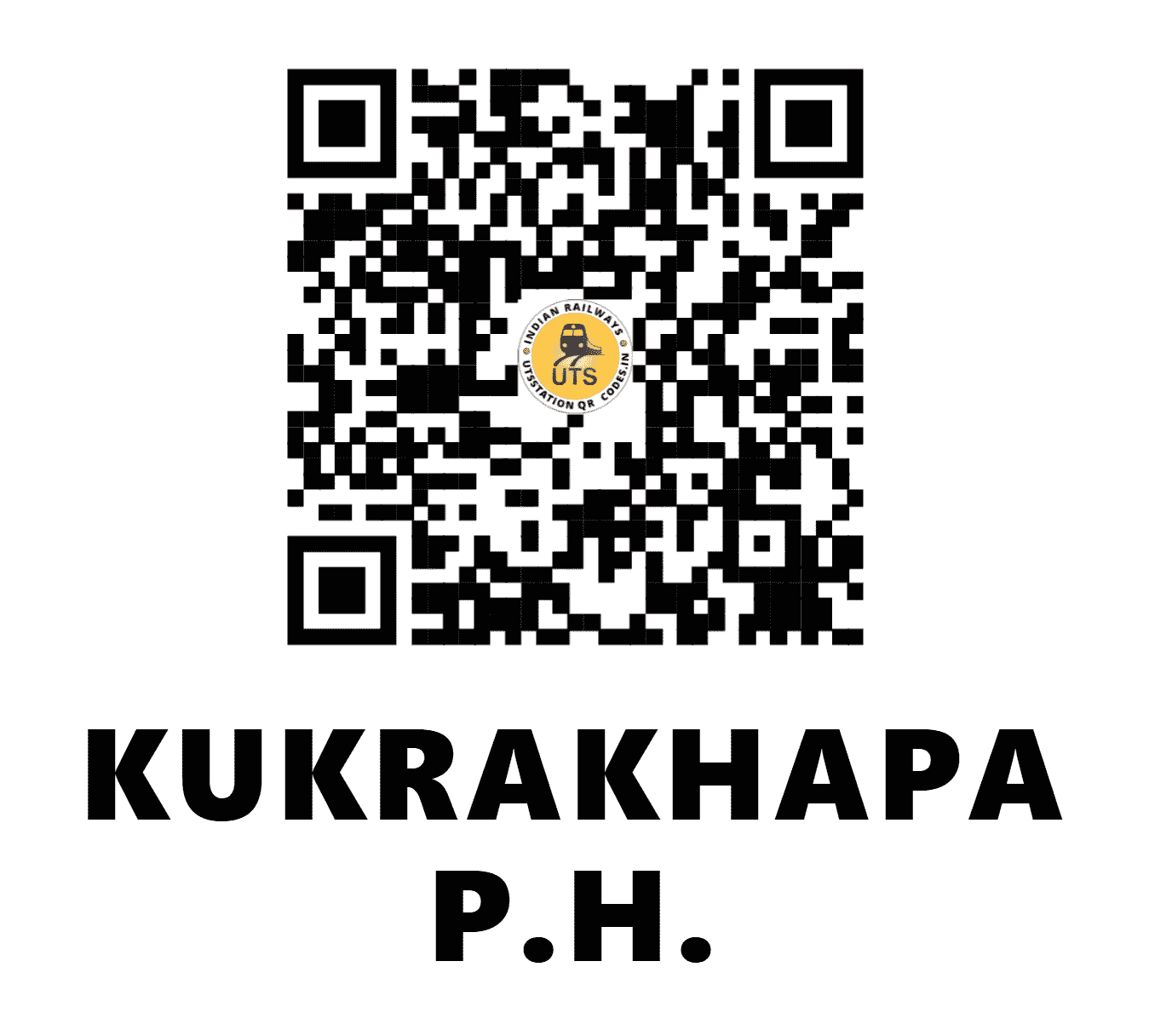 UTS QR Code for KUKRAKHAPA P.H. - KFP - SB (MADHYA PRADESH)